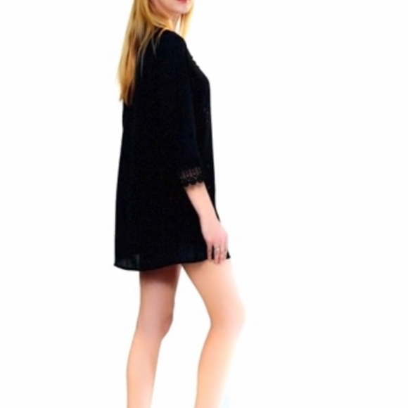 Swimsuit Bikini Cover Up Beachwear Black - Picture 6 of 10